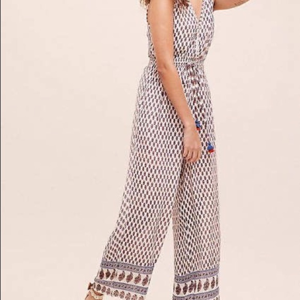 RAGA x ANTHROPOLOGIE Printed Boho Jumpsuit Small - Picture 9 of 9